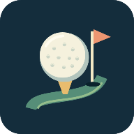 Golf ball and flag